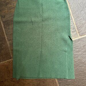deep green knit Malene Birger skirt